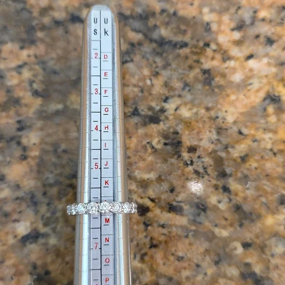 Platinum 2.88 CT Diamond Eternity Band - SZ 6 - Picture 14 of 14